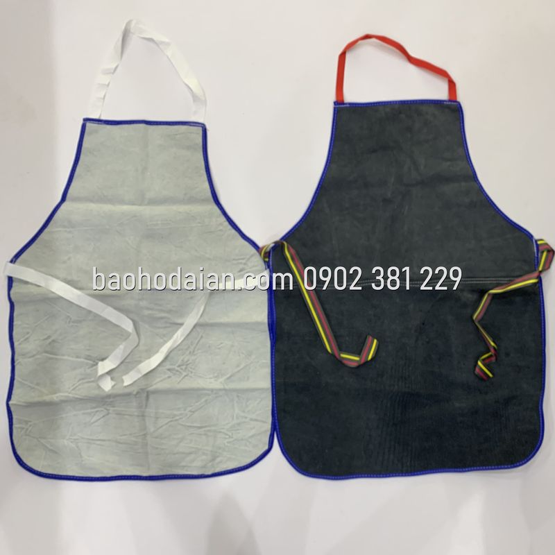 Tạp dề da hàn xì tạp dề da nối chịu nhiệt chống nóng da bò