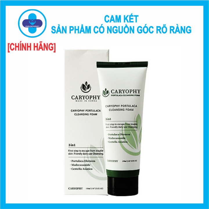 Sữa Rửa Mặt Caryophy Portulaca Cleanser Foam Hàn Quốc 150ml