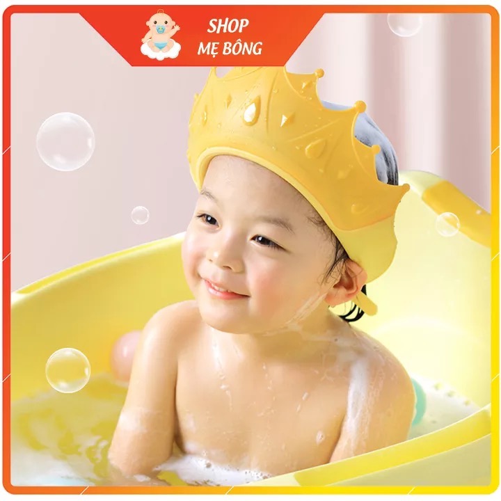 Mũ tắm cho bé – Mũ gội đầu cho bé giúp tránh nước bắn vào tai, mắt bé