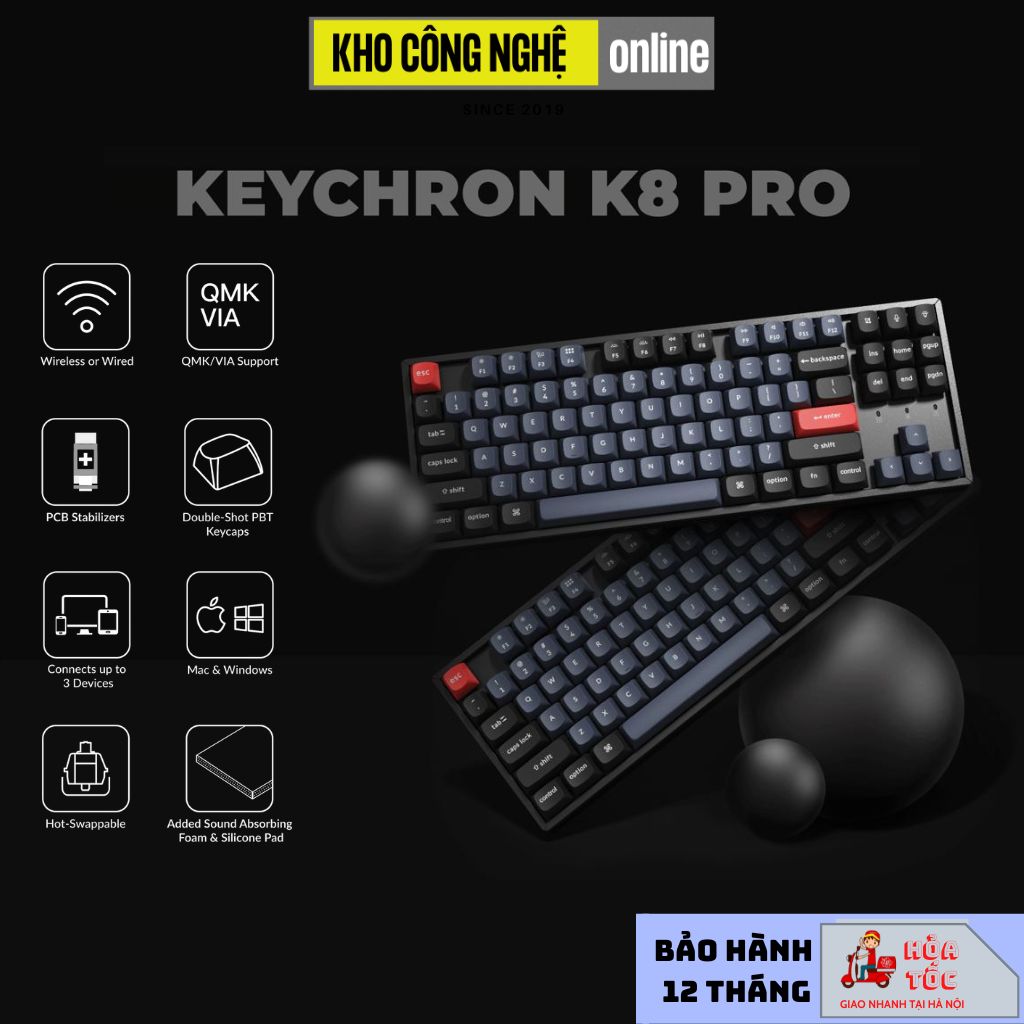 Keychron k8 pro - bàn phím cơ keychron k8 pro