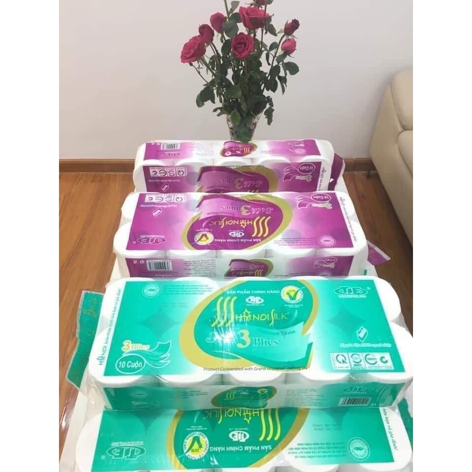 Giấy vệ sinh hà nội 3 lớp 10 cuộn 1.6kg
