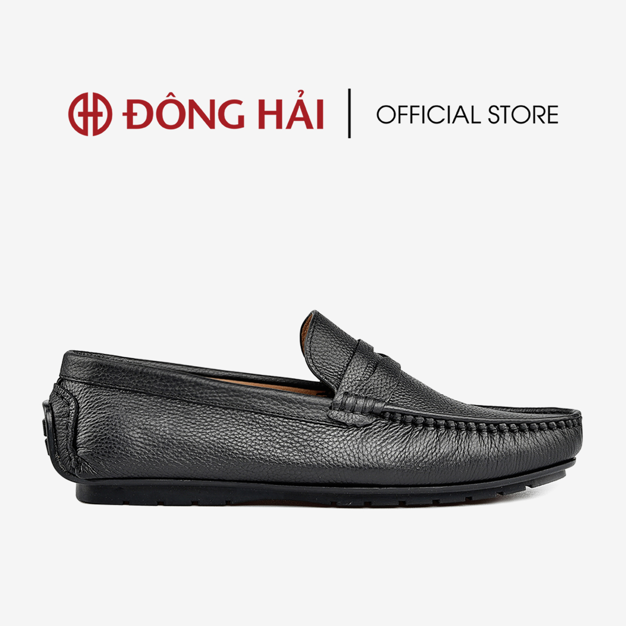 Giày Lười Nam Đông Hải kiểu dáng Driving Shoe trẻ trung chất liệu da bò cao cấp - G0332
