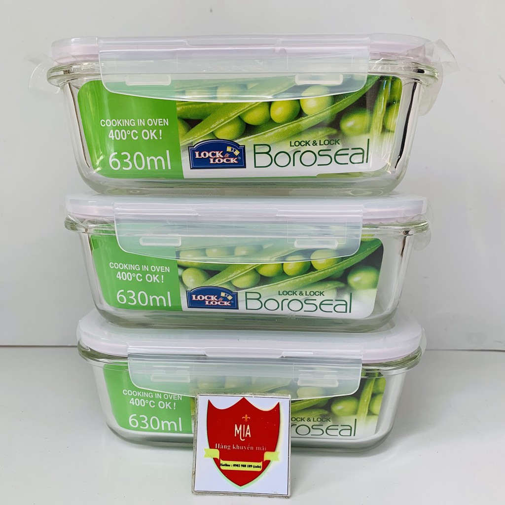 Hộp thủy tinh lock&lock llg429 - 630ml, 730ml, 740ml,750 ml
