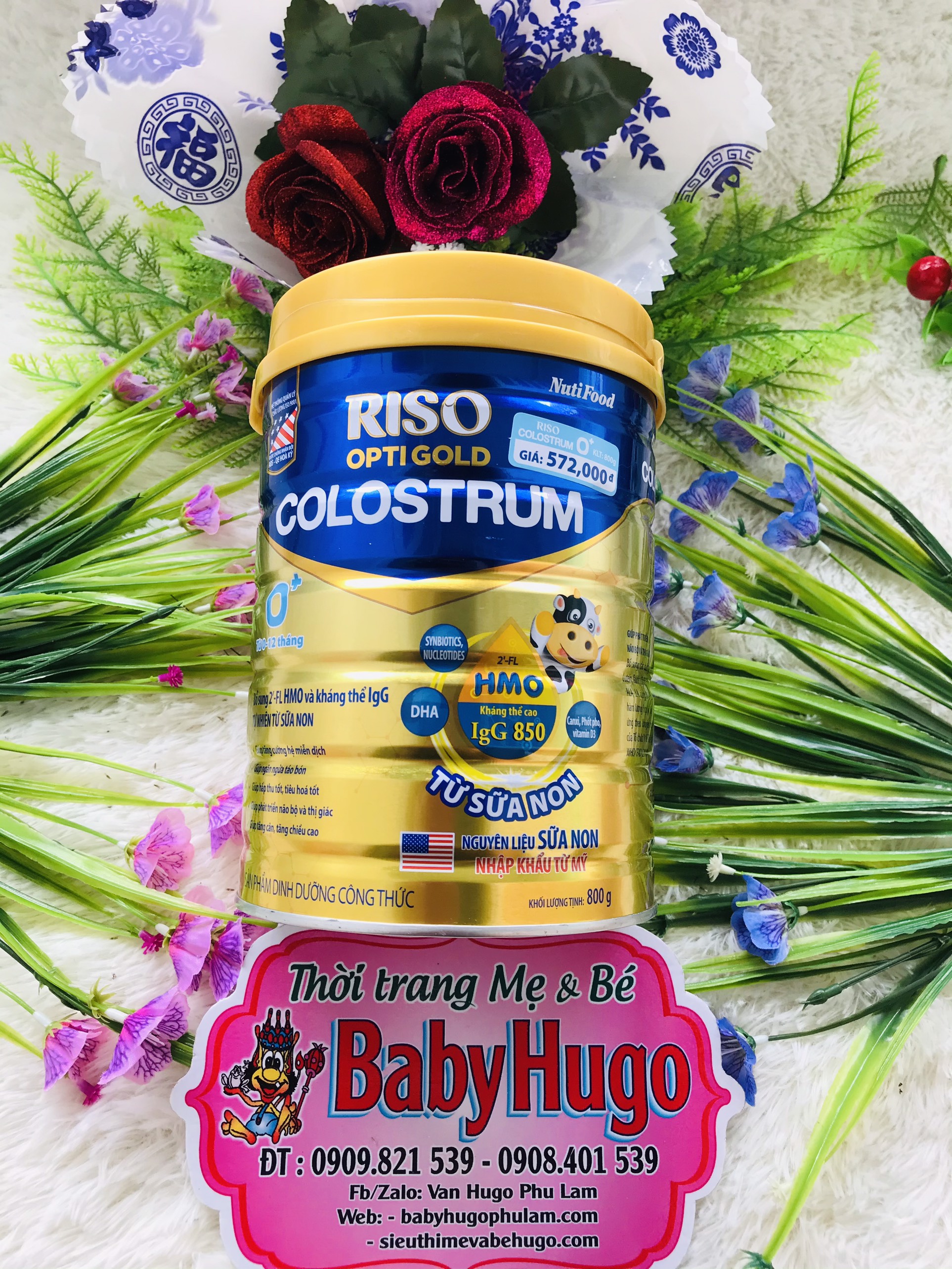 Sữa bột riso colostrum 0+ lon 800g