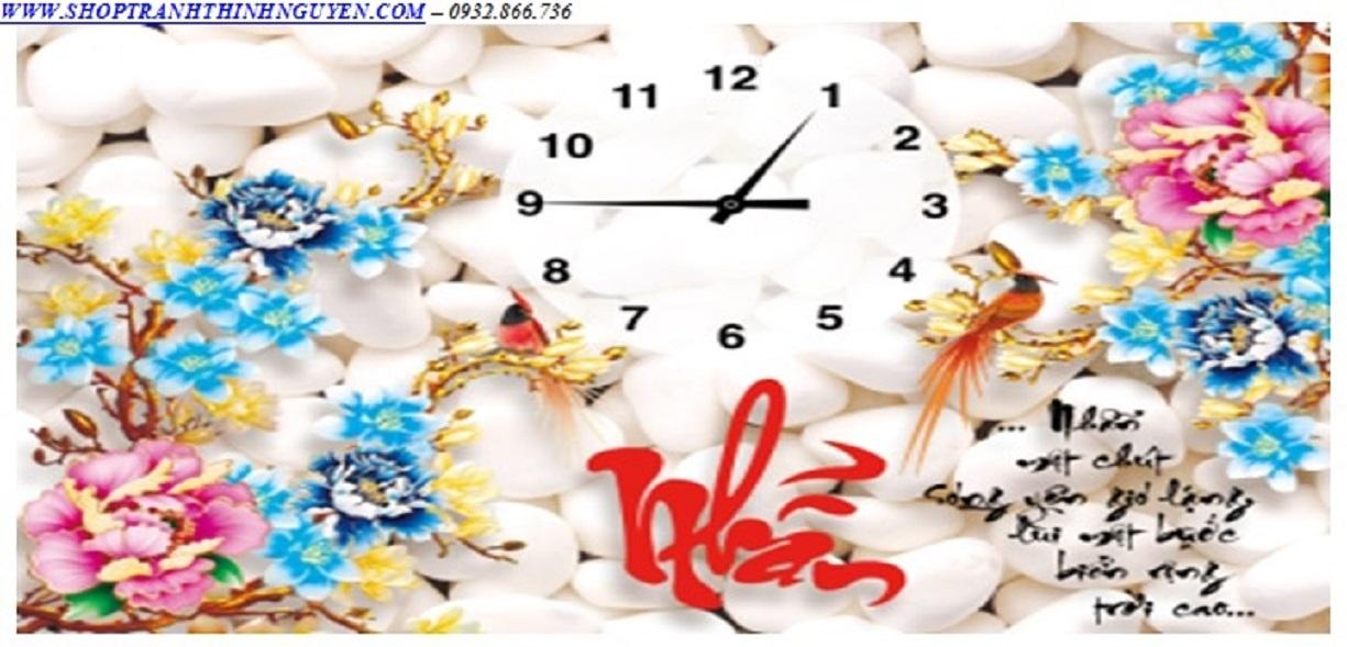 Tranh đính đá đồng hồ chữ nhẫn -yn5399