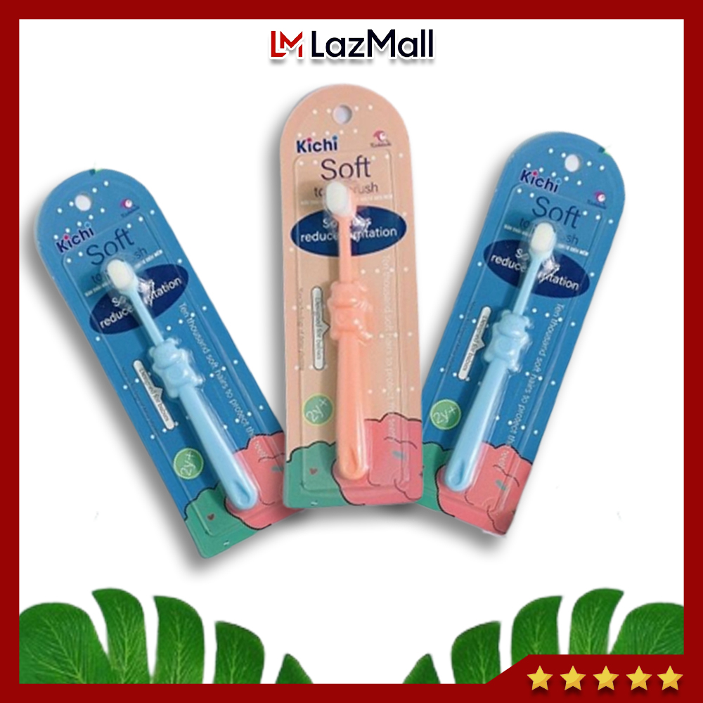 Bàn chải đánh răng Kichi lông tơ siêu mềm cho bé từ 2y-10y