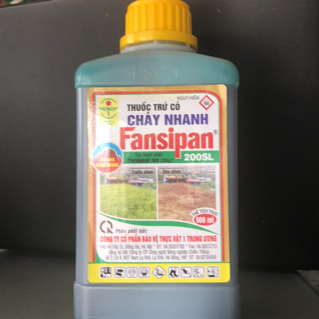 Thuốc trừ cỏ Fansipan 900 mL, chất lượng đảm bảo an toàn đến sức khỏe người sử dụng, cam kết hàng đúng mô tả