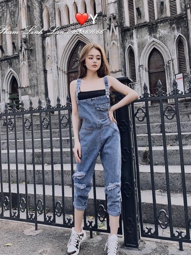 ( ẢNH THẬT) QUẦN YEM JEAN, QUẦN YẾM BÒ DÁNG DÀI RÁCH 3 Ô TÚI HỘP TRƯỚC THỜI TRANG HÀN QUỐC, AMELIA