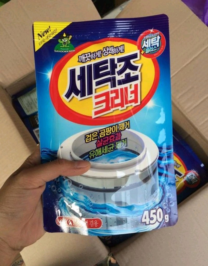 Bột tẩy lồng máy giặt Hàn Quốc túi 450g