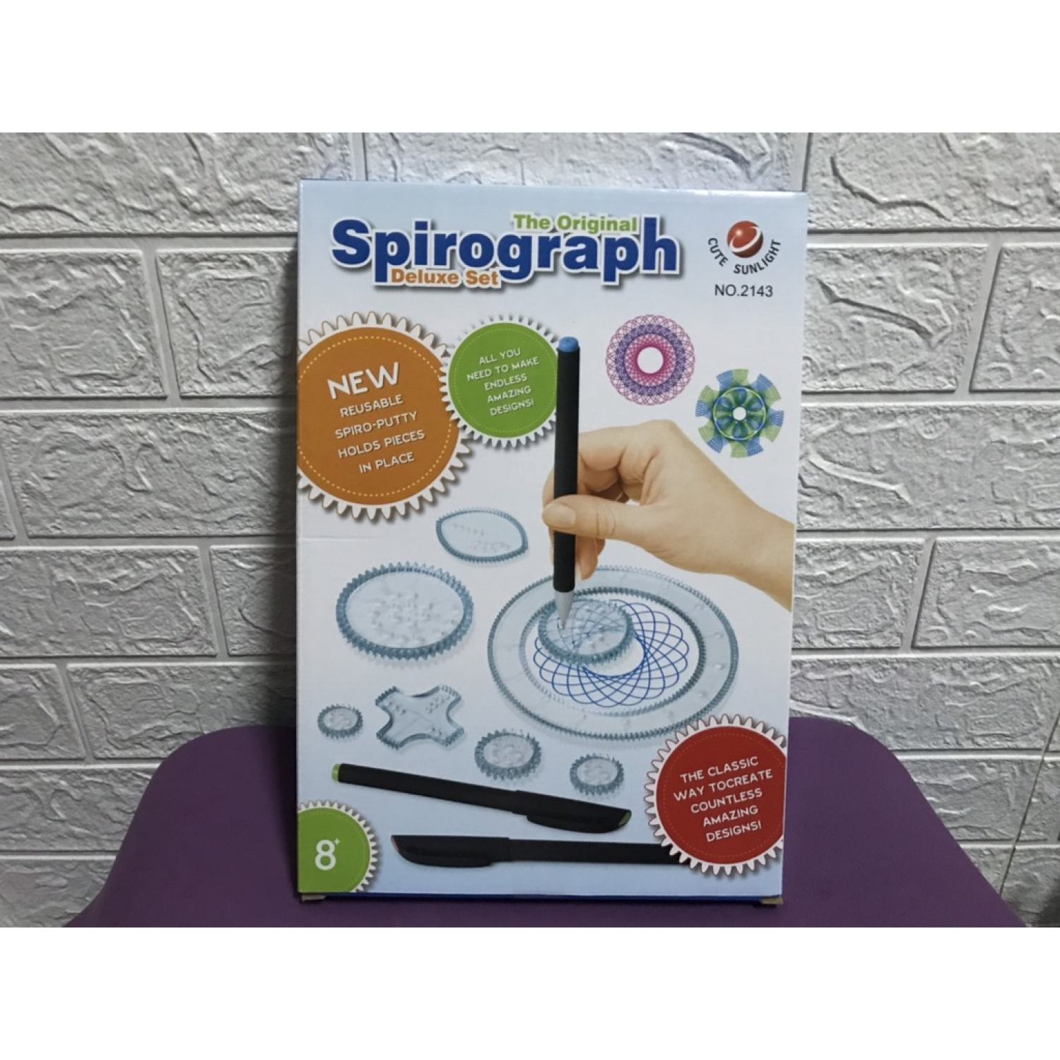 Đồ chơi thí nghiệm khoa học stem bộ thước vẽ sáng tạo spirograph no.2143