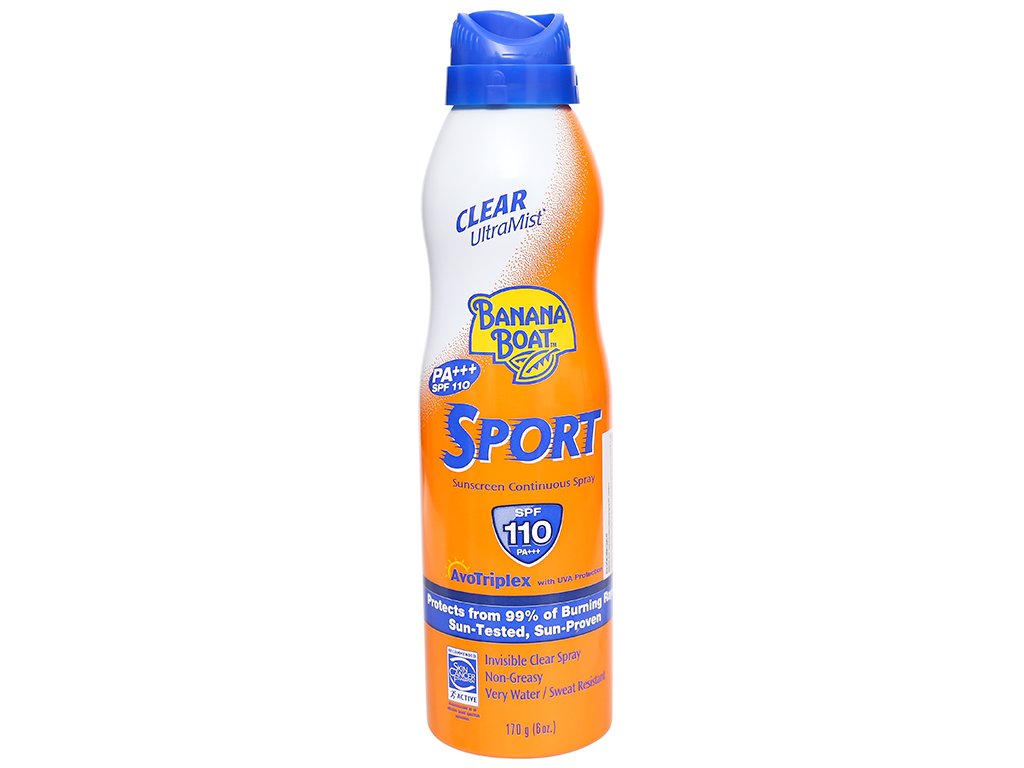 Banana boat - sport sunscreen continuous spray spf110 pa+++ 170g