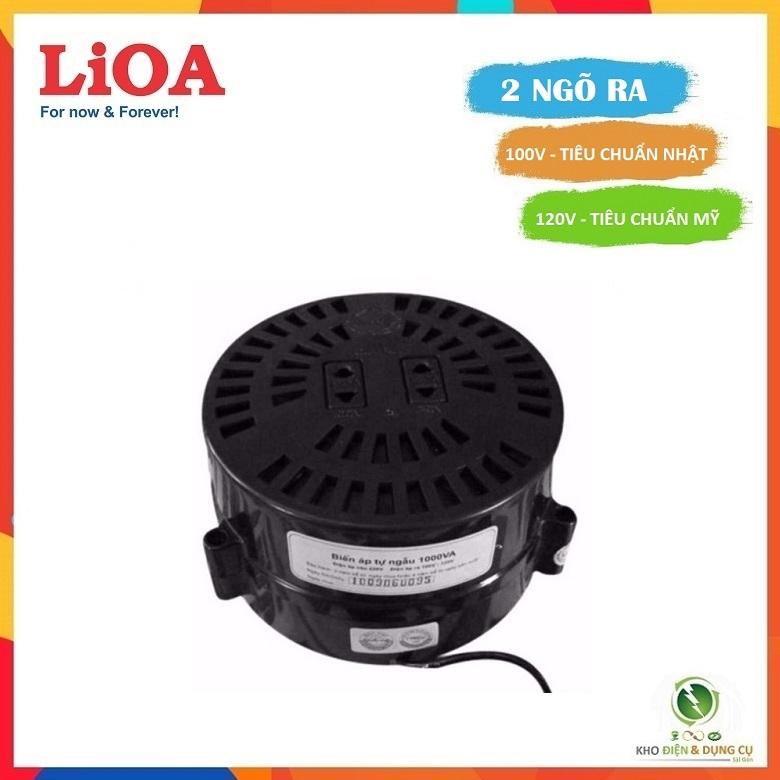 BIẾN ĐỔI NGUỒN HẠ ÁP LIOA 1,0KVA DN010 TỪ 220V XUỐNG 100V - 120V ( TIÊU CHUẨN NHẬT & MỸ ) - 2 NGÕ RA