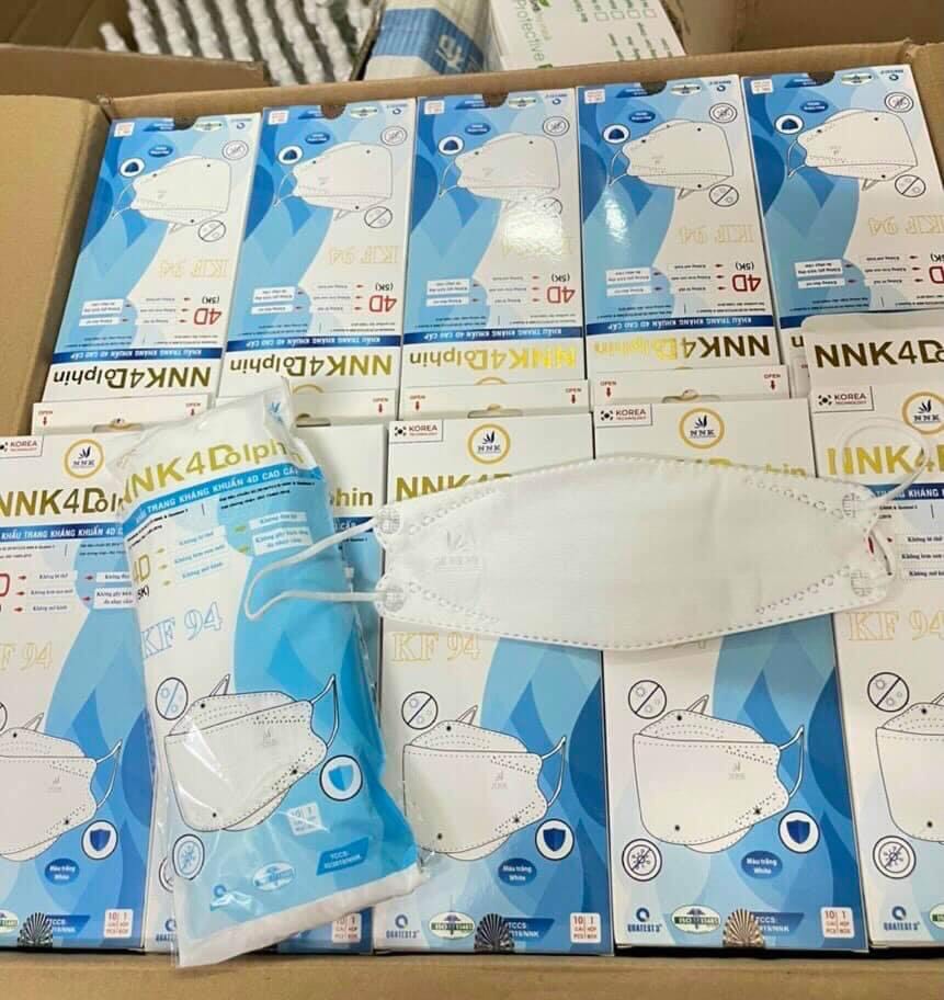 Khẩu trang kf94 4d dolphin cao cấp của nnk