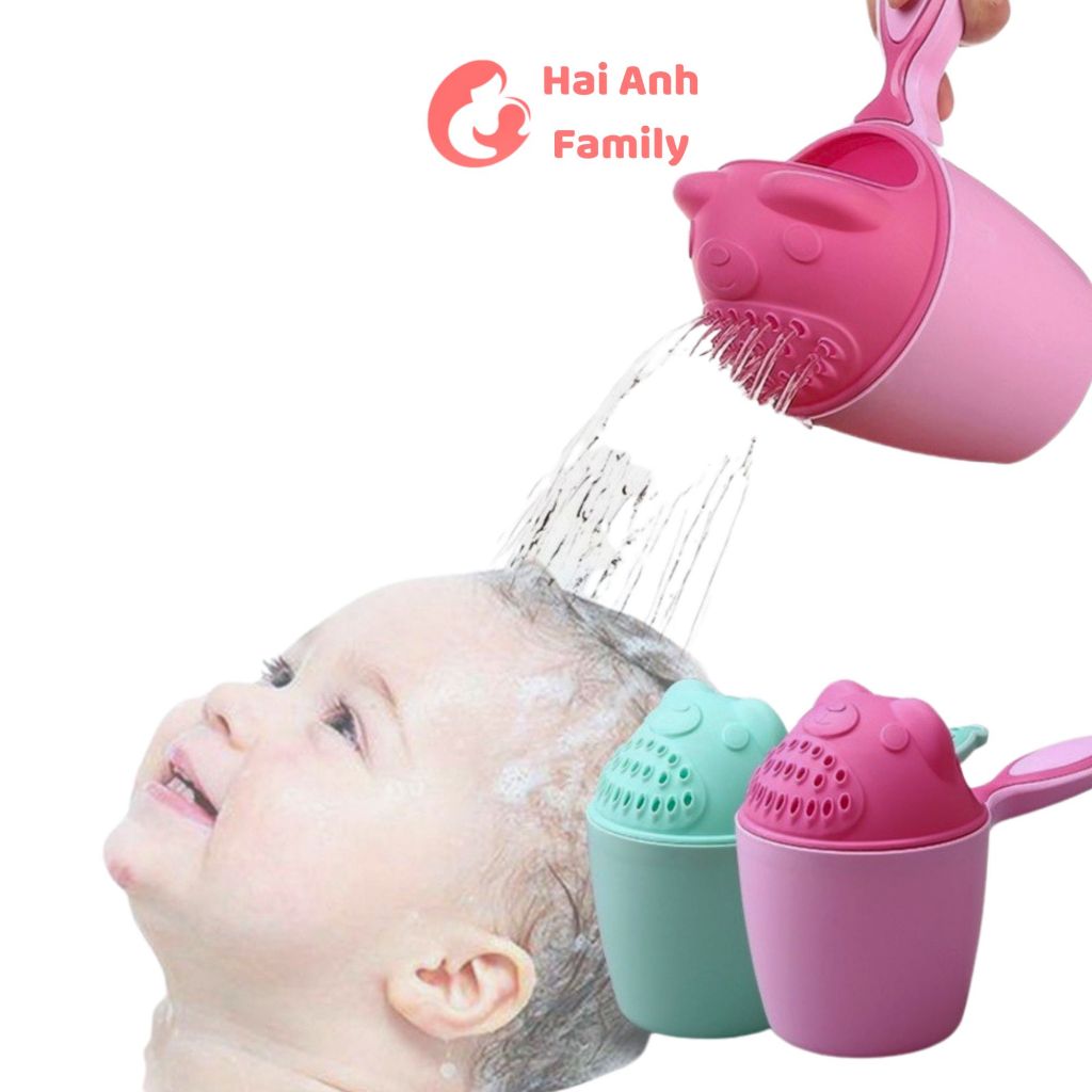 Ca tắm vòi sen cho bé hình gấu tiện dụng, đa năng