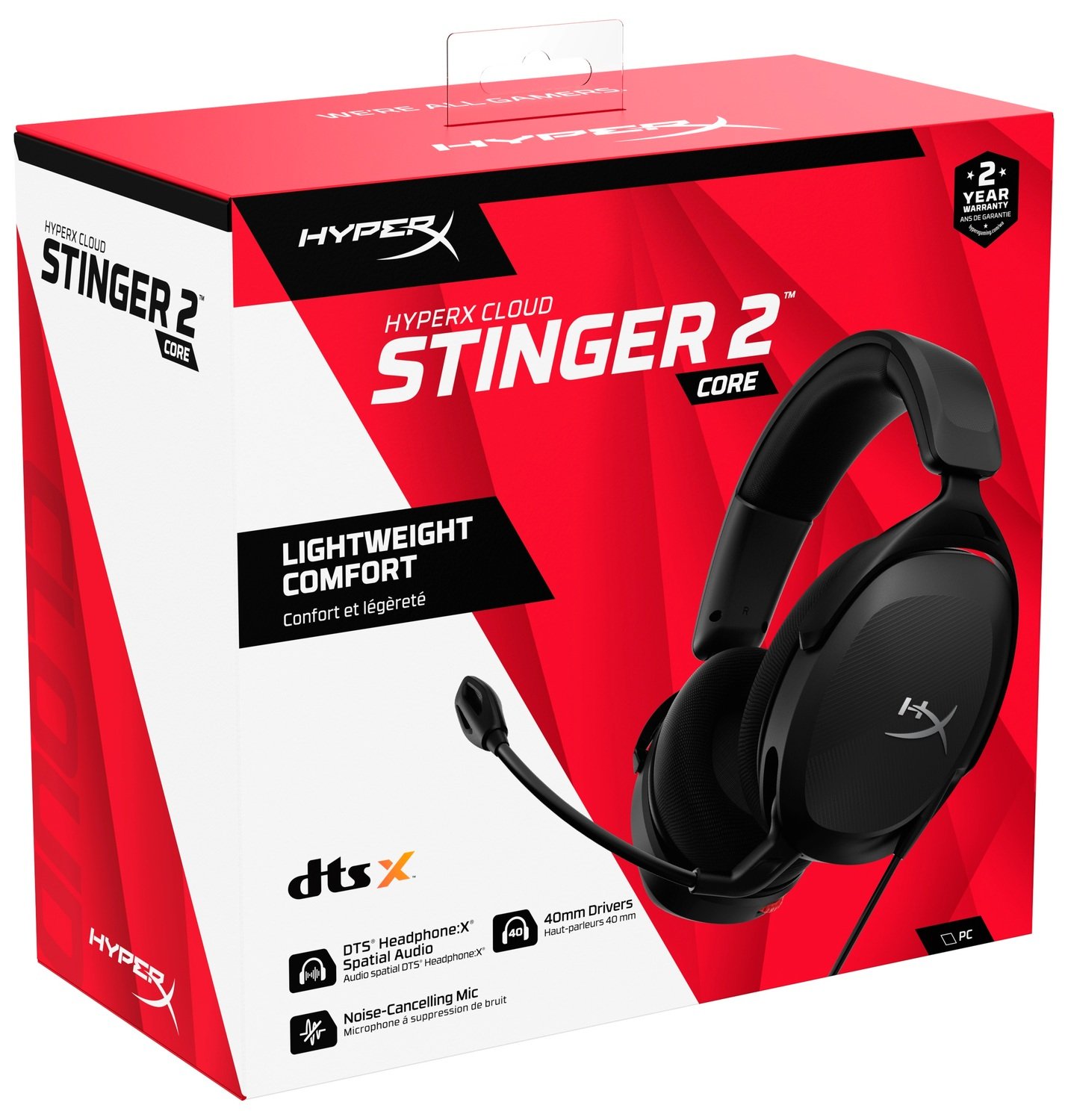 Tai nghe HyperX Cloud Stinger Core II (683L9AA)| Hàng mới,full Box| Hàng Chính Hãng