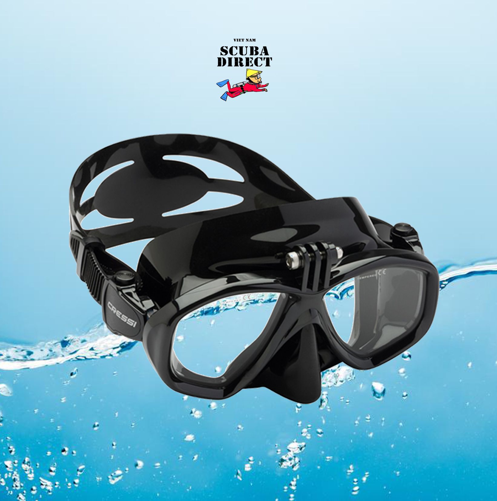 Kính lặn cressi action - mask cressi