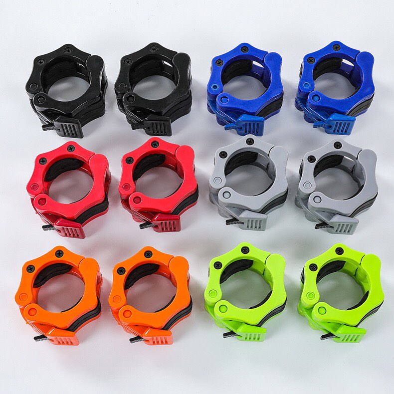 2 Thanh Tạ Bằng Nhựa, 2 Thanh Kẹp Tạ Đòn Tập Thể Hình Tại Nhà 50Mm