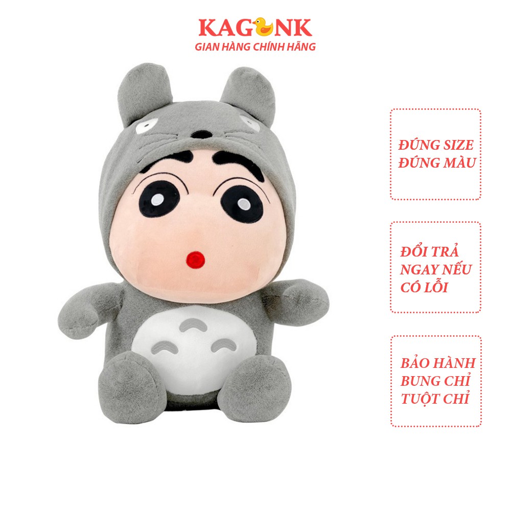 Kagonk gấu bông, gấu ôm shin totoro bông cao cấp kích thước 40cm