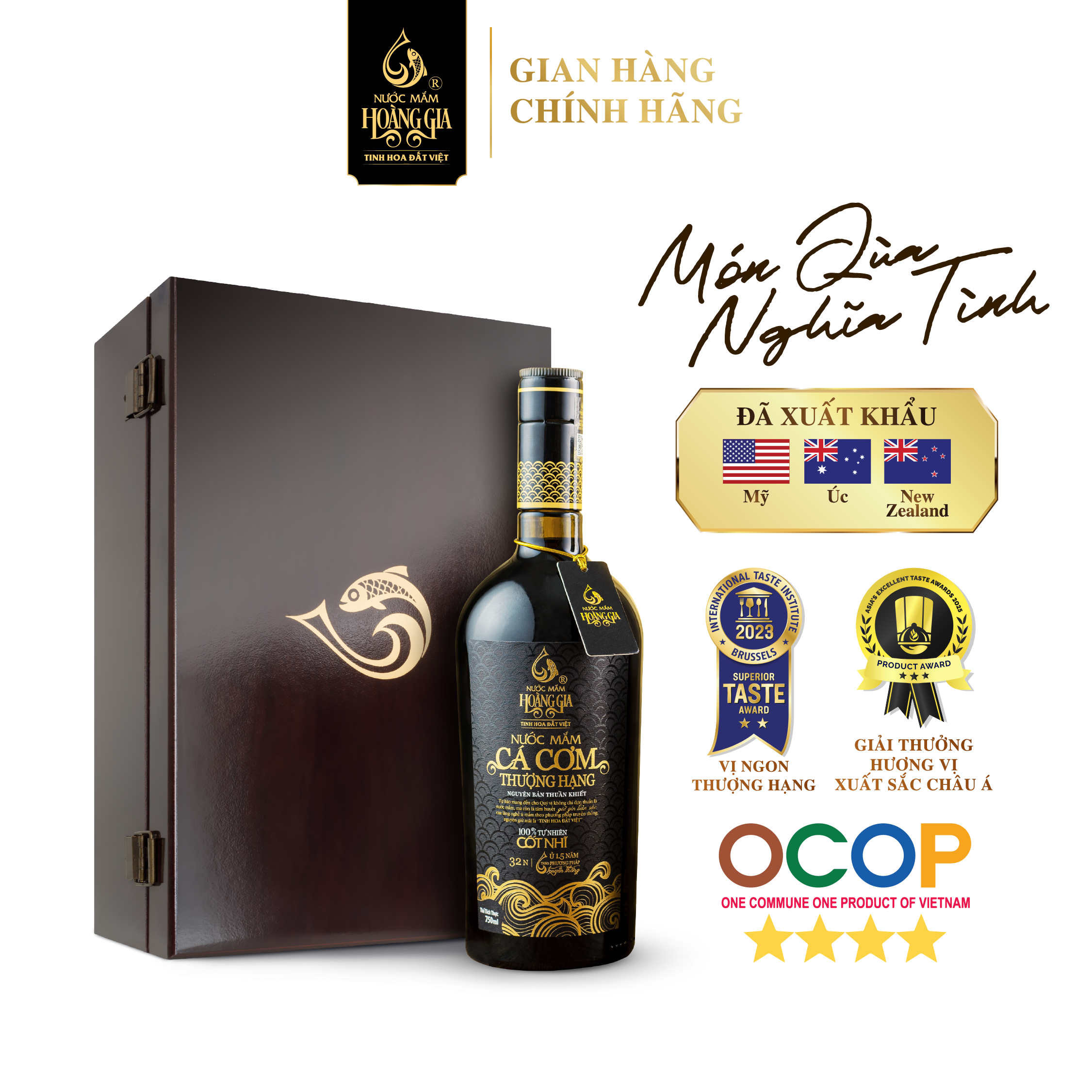 Nước mắm cá cơm thượng hạng Hoàng Gia – Quà tặng ẩm thực cao cấp
