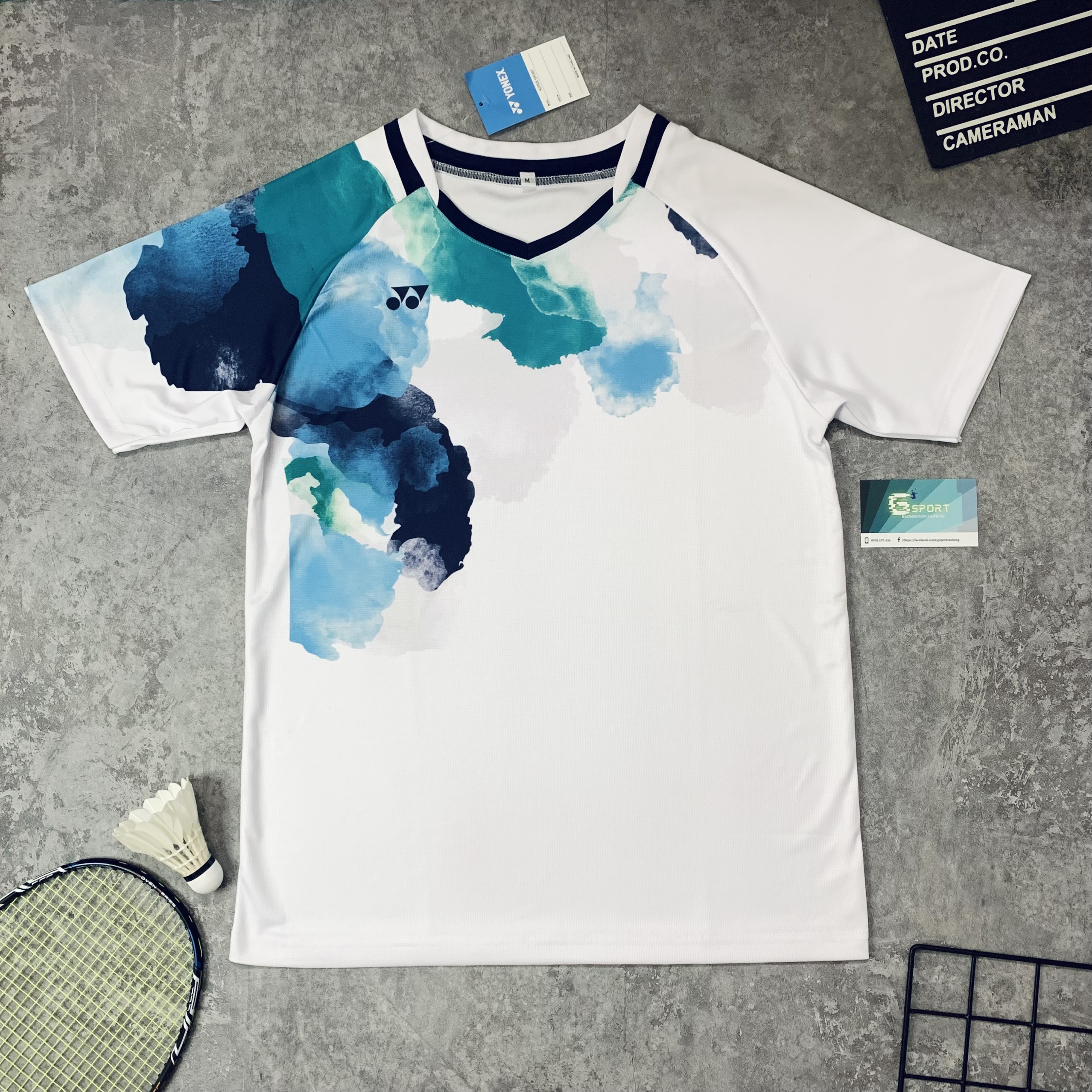  ÁO CẦU LÔNG YONEX NAM NỮ MÀU TRẮNG Áo Yonex Mùa Giải Mới 2023 Thi Đấu Chuyên Nghiệp 