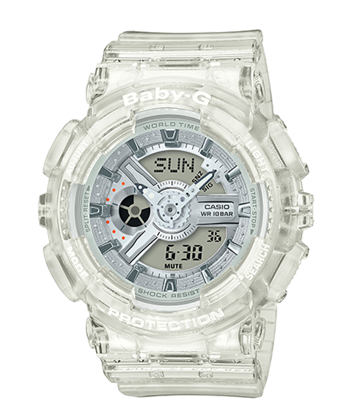 Đồng hồ casio baby-g nữ ba-110cr-7a chính hãng chống va đập, chống nước 100m - bảo hành 5 năm - pin trọn đời
