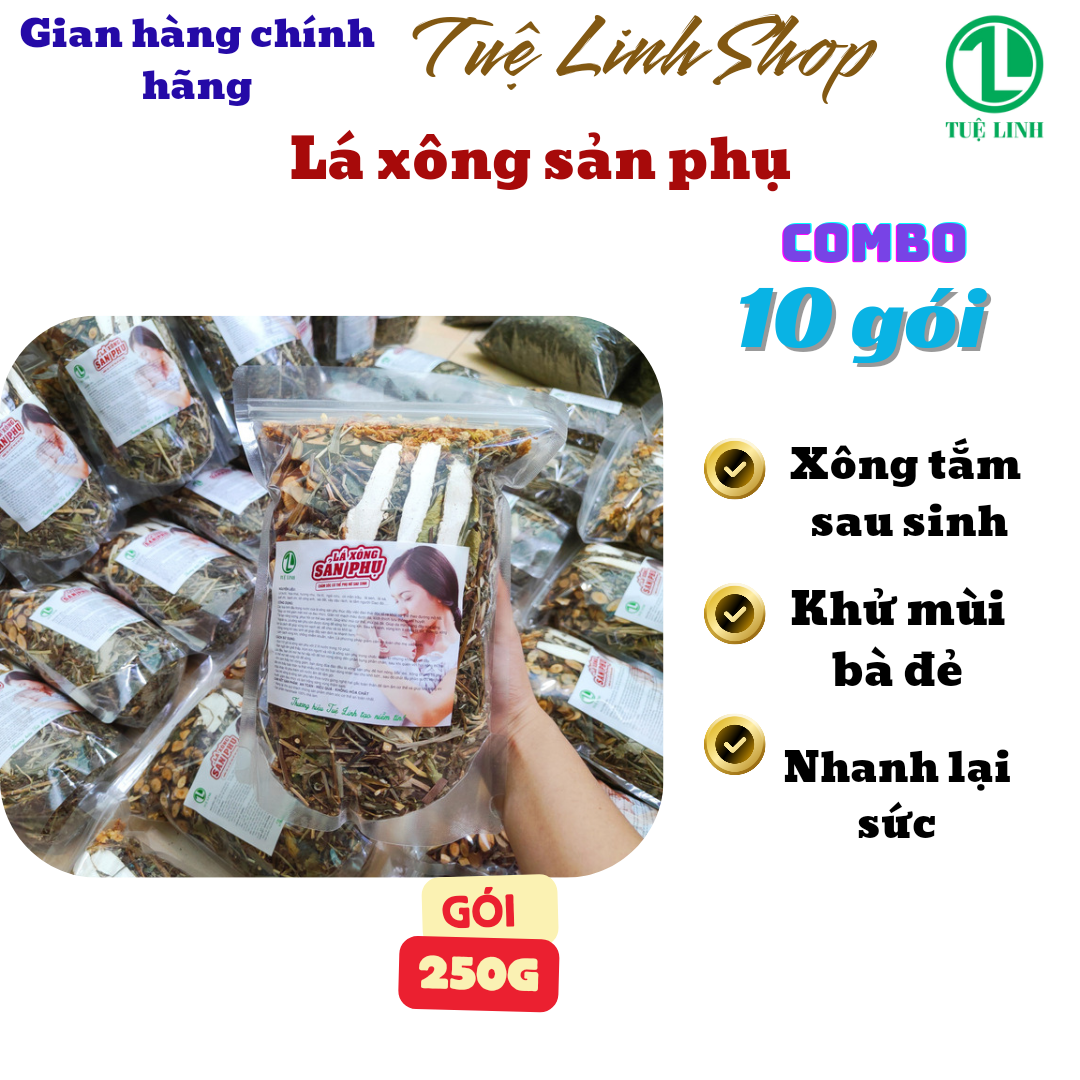 Combo 10 gói lá xông tắm cho sản phụ sau sinh