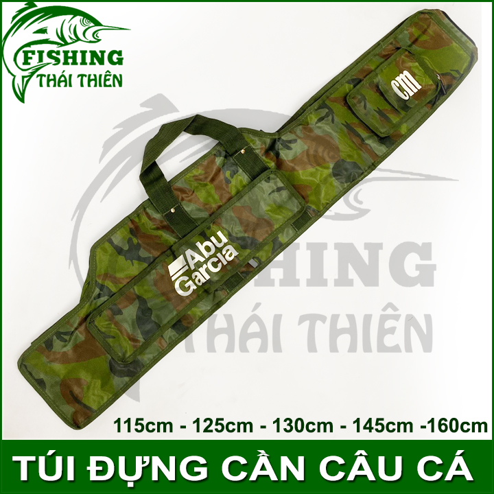 Túi đựng cần câu cá, bao cần máy abu rằn ri 1 ngăn siêu bền