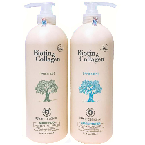 DẦU GỘI XÃ BIOTIN COLLAGEN (TRẮNG) PHỤC HỒI CHỐNG RỤNG TÓC 1000ML