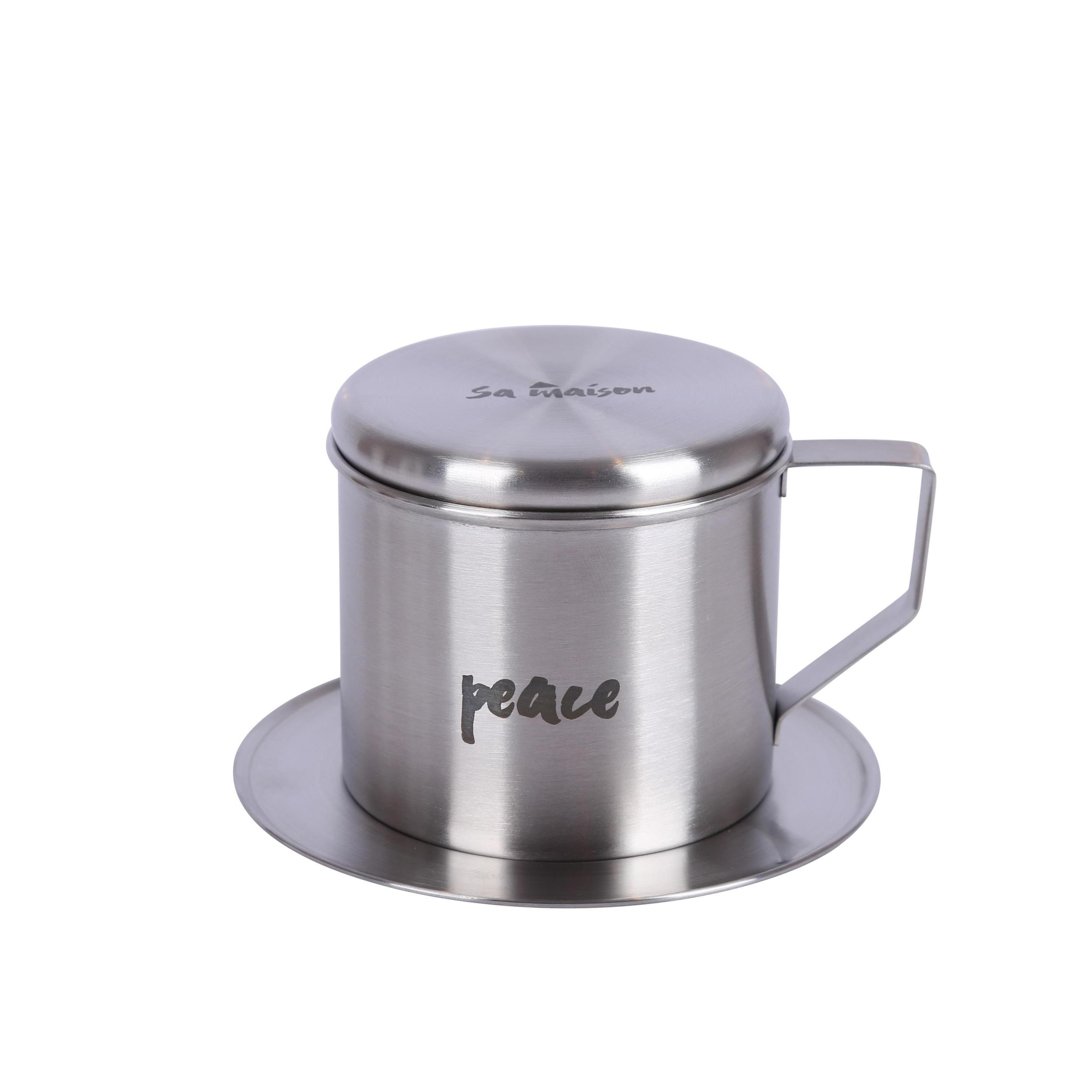 Phin café Sa Maison Peace, chất liệu inox không gỉ