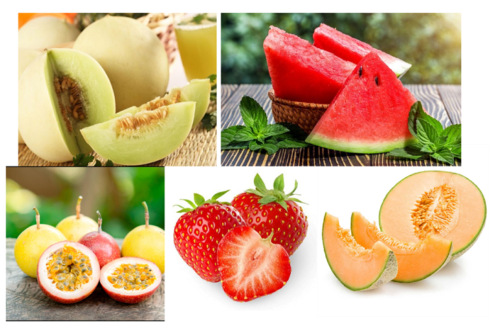 [HCM]Combo Hạt giống 5 loại quả ( Dưa lê siêu ngọt - Dưa hấu - Chanh dây - Dâu tây đỏ - Dưa lưới ruột vàng ) - Hạt giống ngũ quả siêu ngon dễ trồng - Hạt giống Nông Sản Vàng