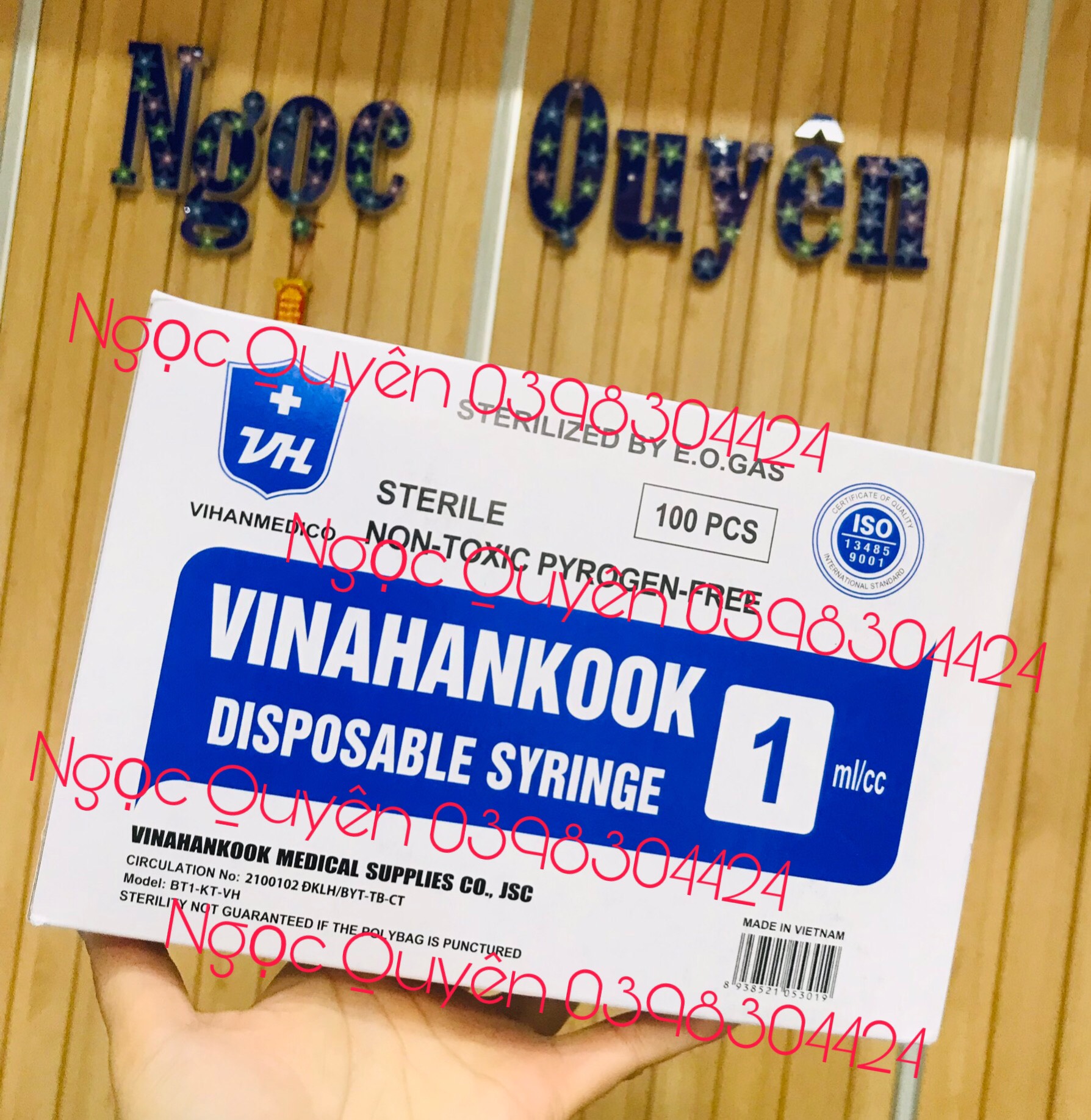 Bơm tiêm 1ml 26Gx1/2' vinahankook