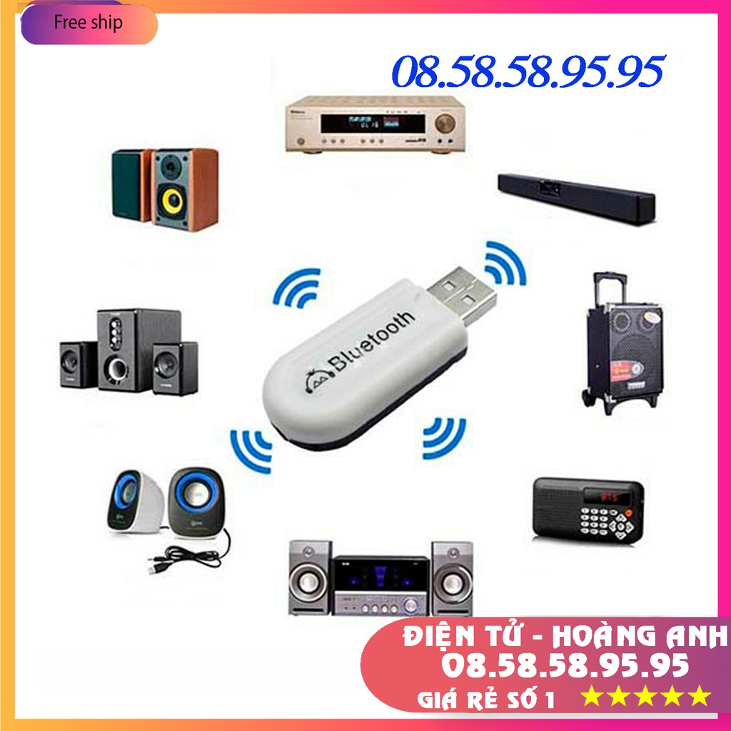 Usb bluetooth hjx-001 - bluetooth 5.0 - cho loa , amply