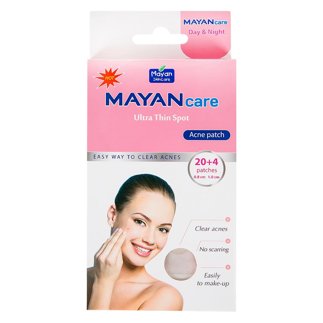 Miếng Dán Mụn Mayan Ultra Thin Spot 20+4 miếng (20 miếng 0.8cm + 04 miếng 1.0cm)