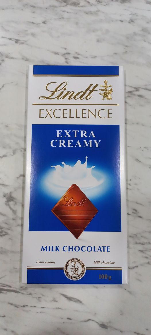 Sô cô la Lindt Excellence Milk Extra Creamy 100g.Best before: 1/2025