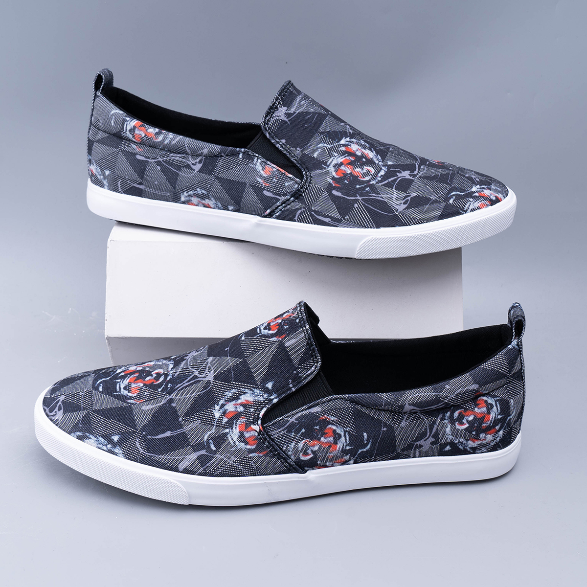 Giày lười nam - slip on nam vải - a6258