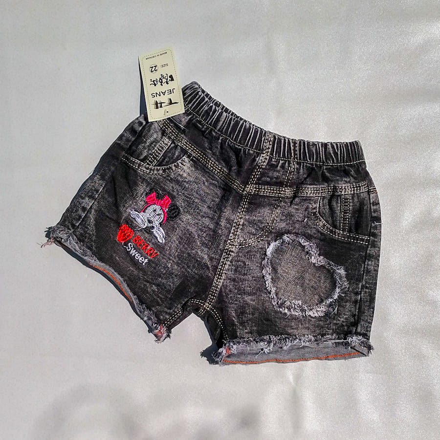 Quần short jean cho bé gái từ 2 tuổi- 5 tuổi