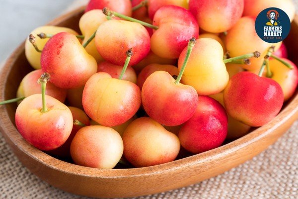 [hcm-giao nhanh 3h] cherry vàng mỹ size 9.5 0.25kg - mọng nước, trái chín đậm vị, đầu mùa vị ngọt chua vừa. 1