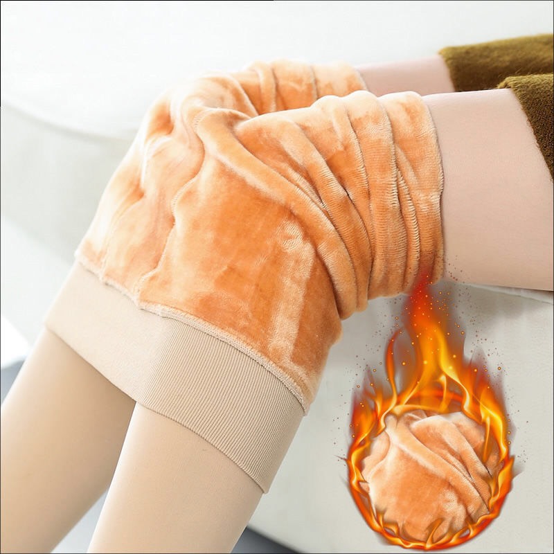 Quần tất 3d lót lông, thật chân 2 lớp, giữ ấm thời trang nữ