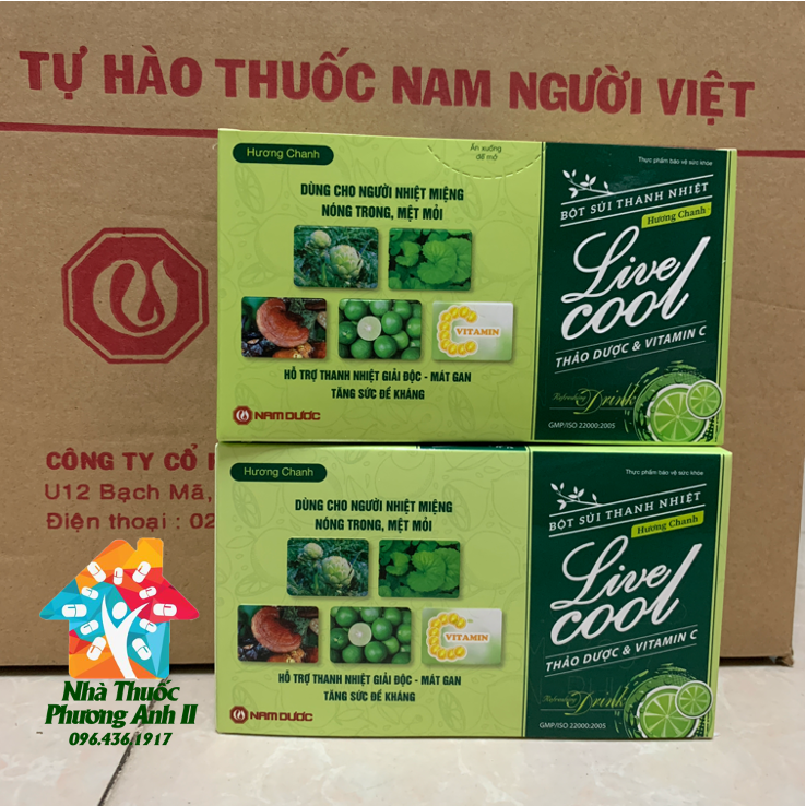 [HCM]Bột sủi thanh nhiệt Live Cool