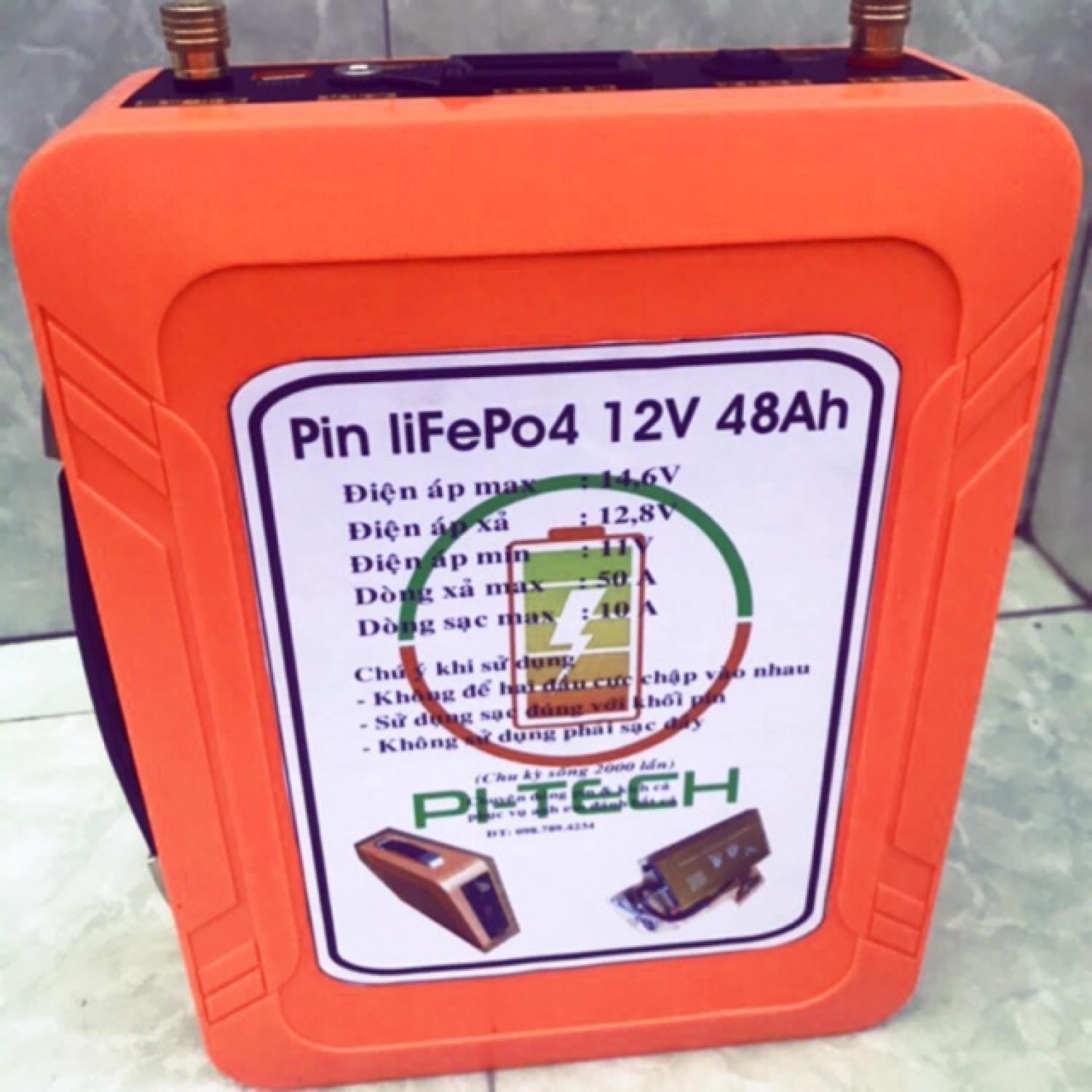 Pin litium 12v 48Ah 32cell 6Ah 12