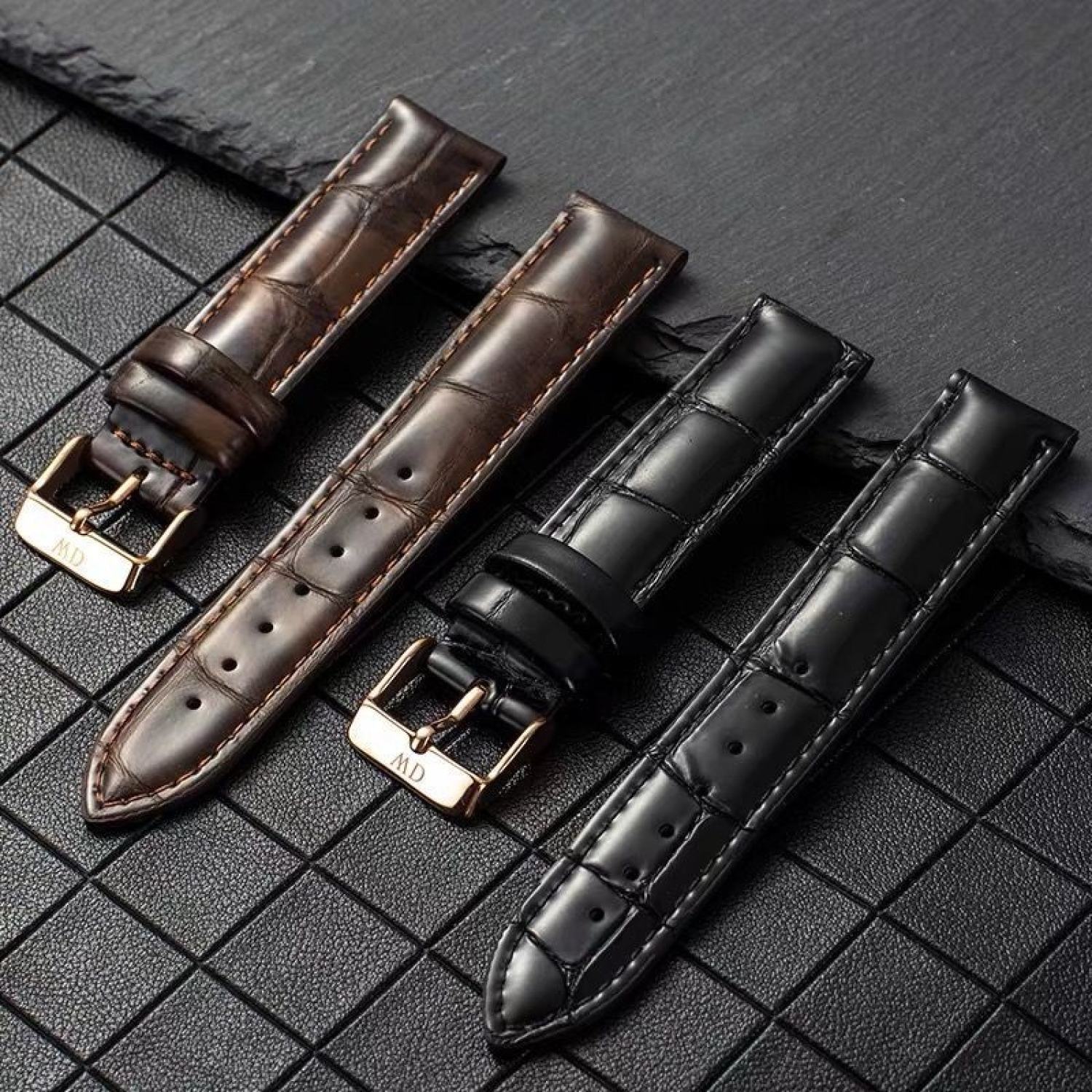 Dây đồng hồ dw da bò nam nữ cực dày vân dập chìm cho daniel wellington casio dw seiko orient swarovski tissot omega ls05 patek philippe citizen fossil longines ck skmei michael kors burberry 12mm 13mm 14mm 17mm 18mm 19mm 20mm 22mm