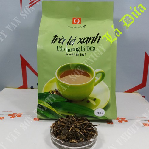 Trà lá xanh hương lá dứa 500g trần quang