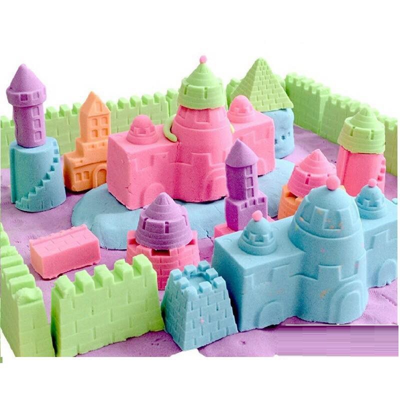 [HCM][Chọn màu] 1kg Cát động lực - Cát vi sinh - Cát dẻo chơi lâu đài - Baby toys smartkid