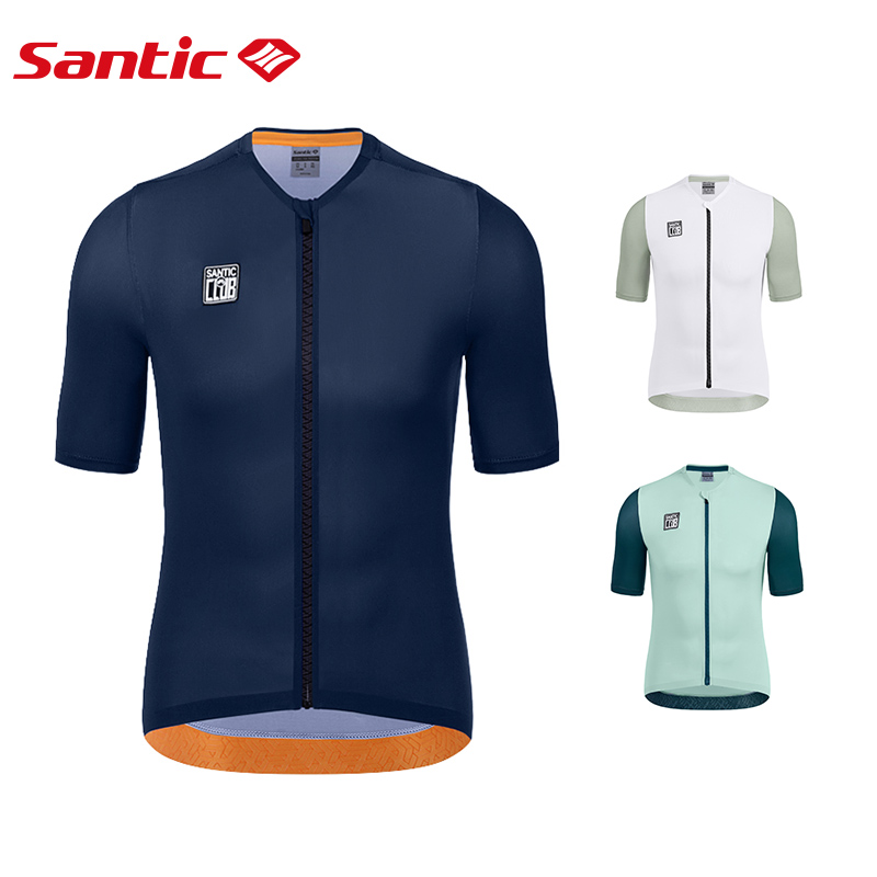 Santic Men Cycling Jersey Short Sleeve Jerseys Anti