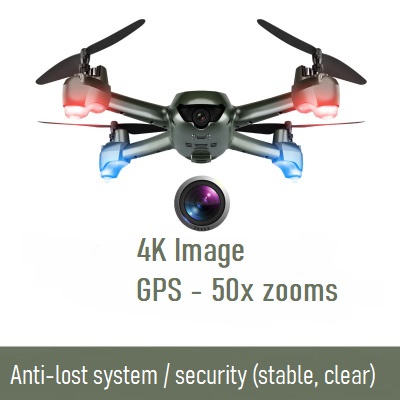 [Camera 4K, có GPS] Flycam S16, quay phim chụp ảnh chất lượng cao, có GPS tự động quay về khi mất sóng, pin yếu