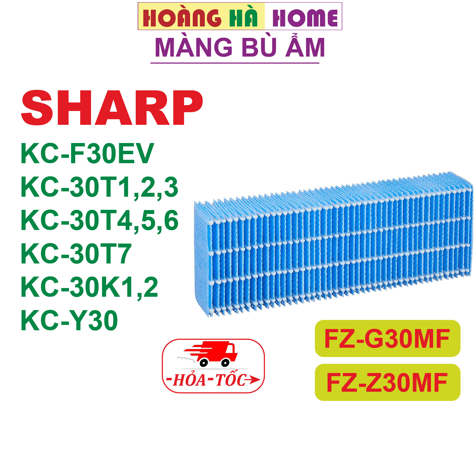 Màng bù ẩm sharp kc-f30ev kc-30t kc-30k kc-30y, màng lọc không khí sharp