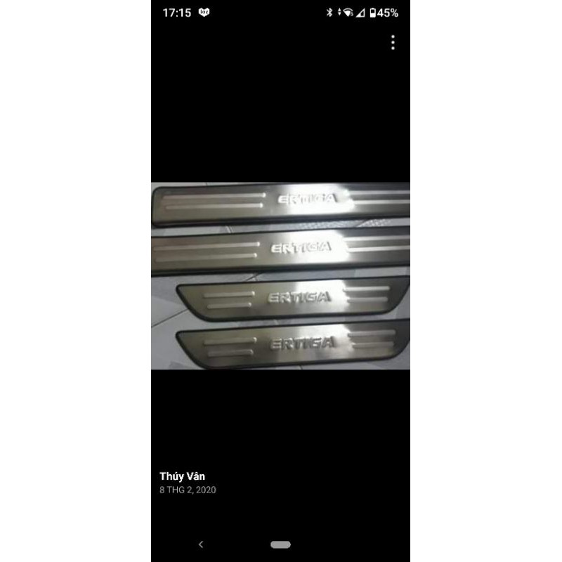 Bộ ốp bậc cửa ngoài Ertiga 2017