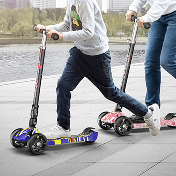 [HCM]Xe trượt Scooter cao cấp 3 bánh ( có led ) cho trẻ từ 3- 14 tuổi (tải trọng 65kg ) có thể gấp gọn tiện lợi