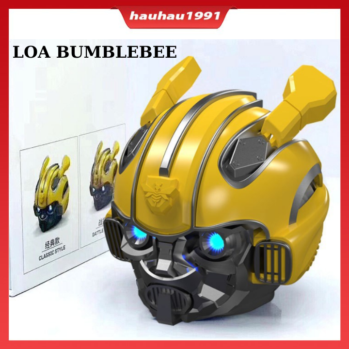 Loa bluetooth bumblebee, loa máy tính laptop pc có jack 3.5, có thể dùng thẻ nhớ USB, có LED RGB bảo hành 12 tháng