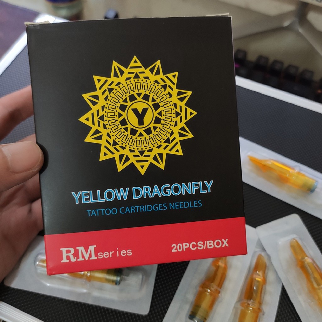 Kim xăm Pen 15RM đánh màu Yellow Dragonfly